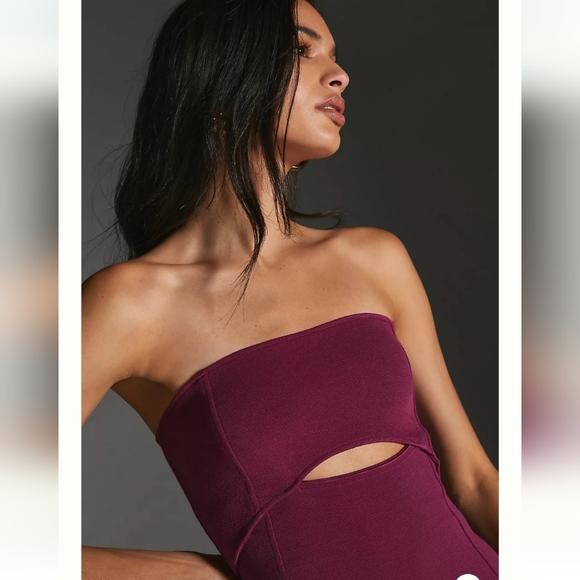 Anthropologie Maeve Ribbed Cutout Dress XL - Picture 5 of 5